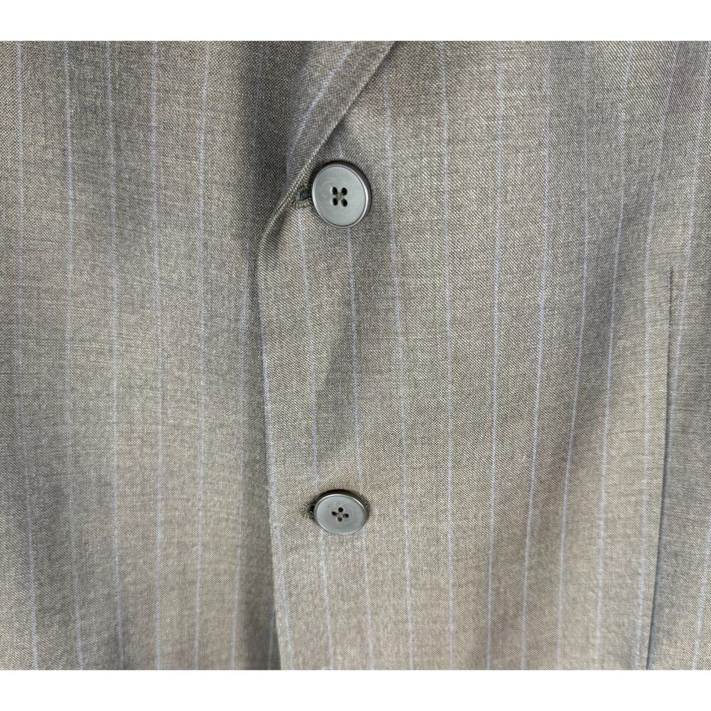 Vintage Oscar de la Renta Wool Blazer 44S Pinstrip Sport Coat, Classic, Designer - Picture 7 of 14